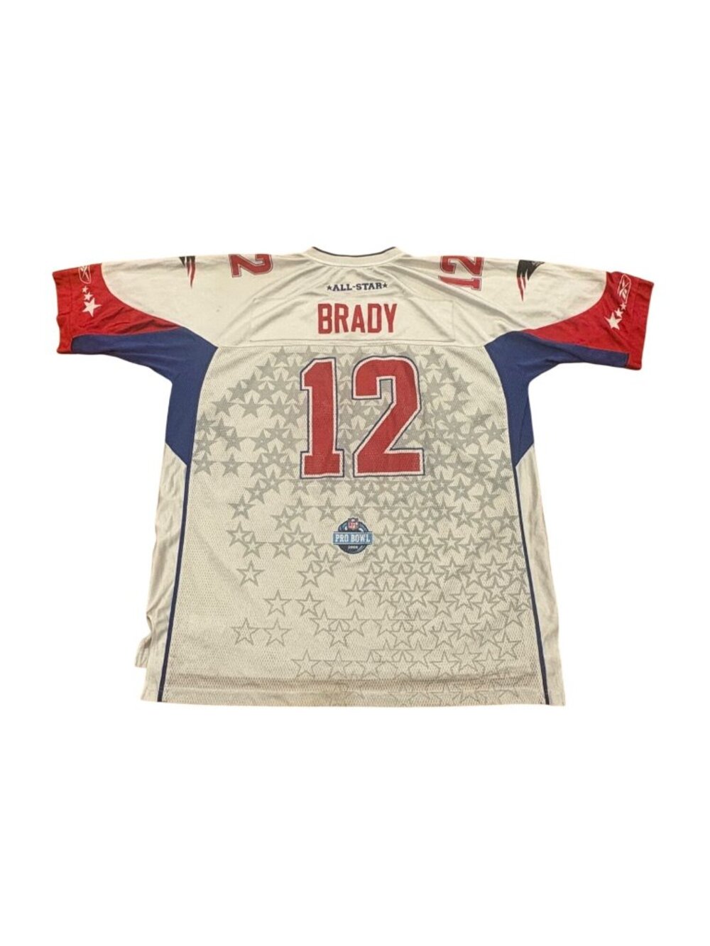 Reebok New England Patriots Tom Brady #12 2008 NFL Pro Bowl Jersey Men's 2XL